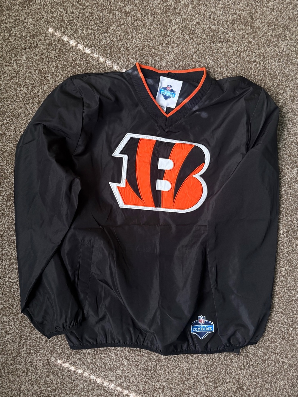 NFL Bengals Black Pullover with Orange Trim